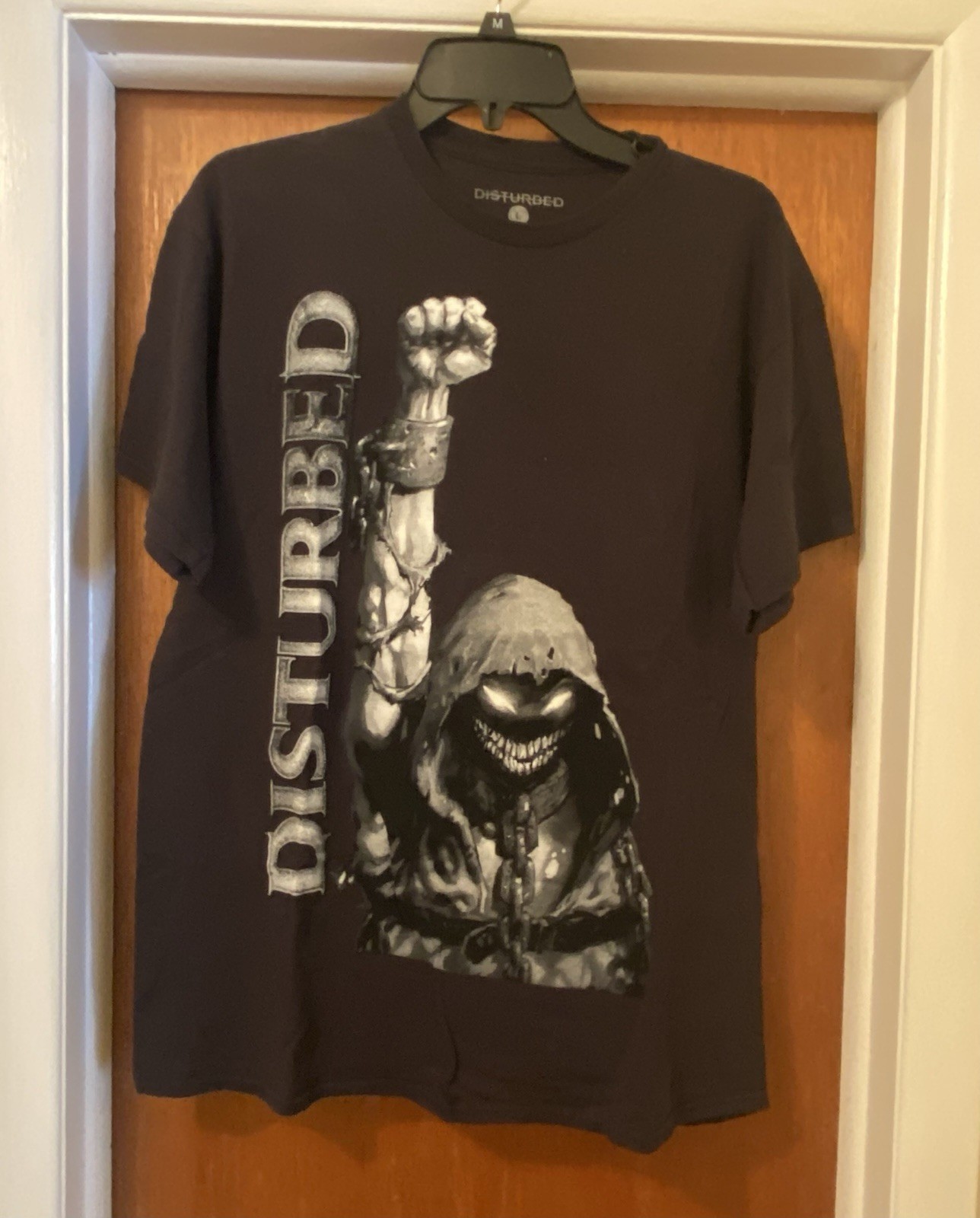 Disturbed Crew T-Shirt Black Large 100% Cotton Official Merch 2020
