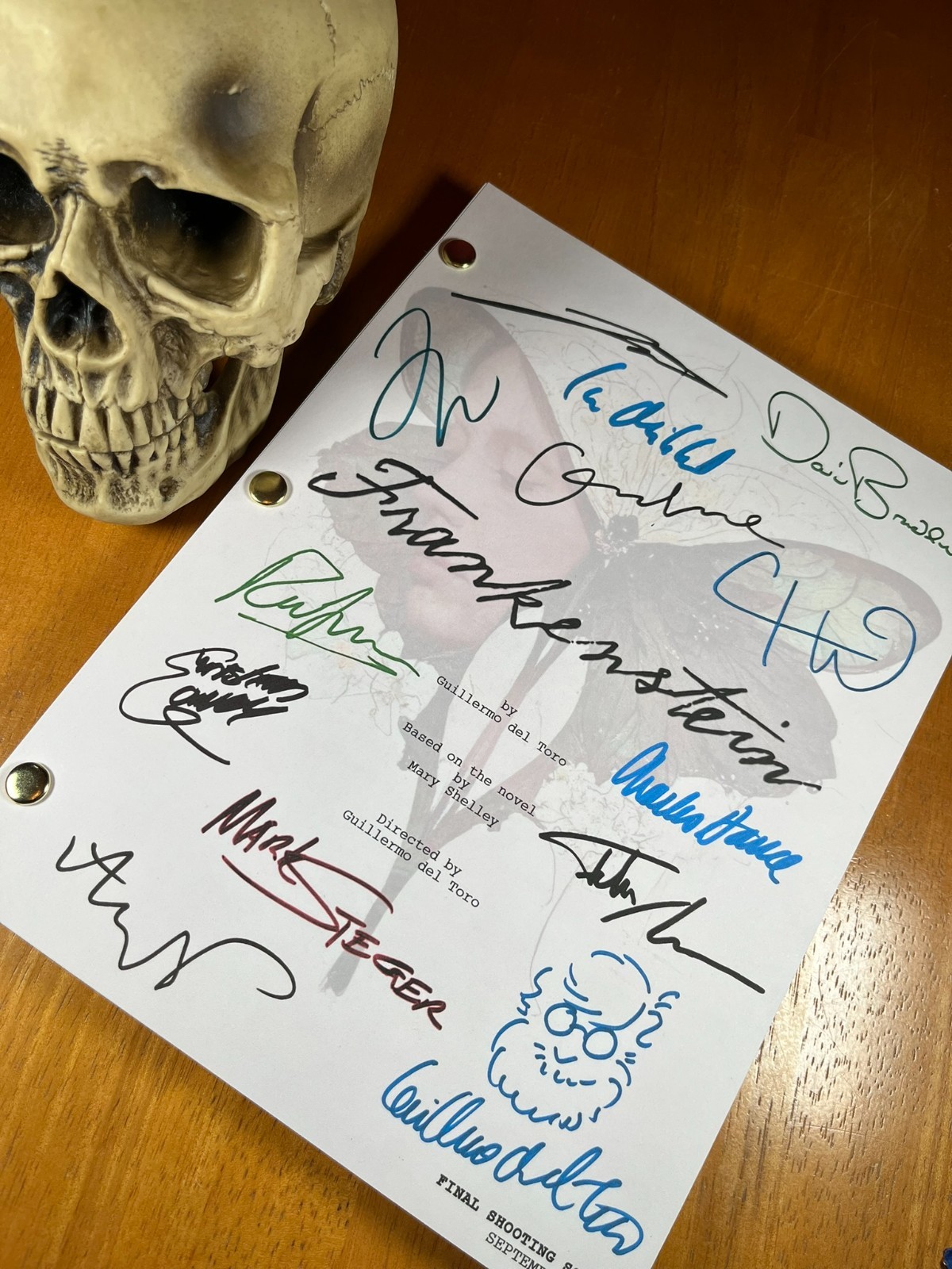 Frankenstein Script Signed- Autograph Reprints- Jacob Elordi- Frankenstein 2025