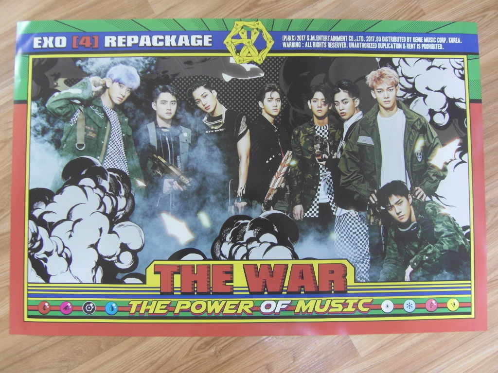 EXO – THE WAR : THE POWER OF MUSIC [ORIGINAL POSTER] K-POP *NEW*