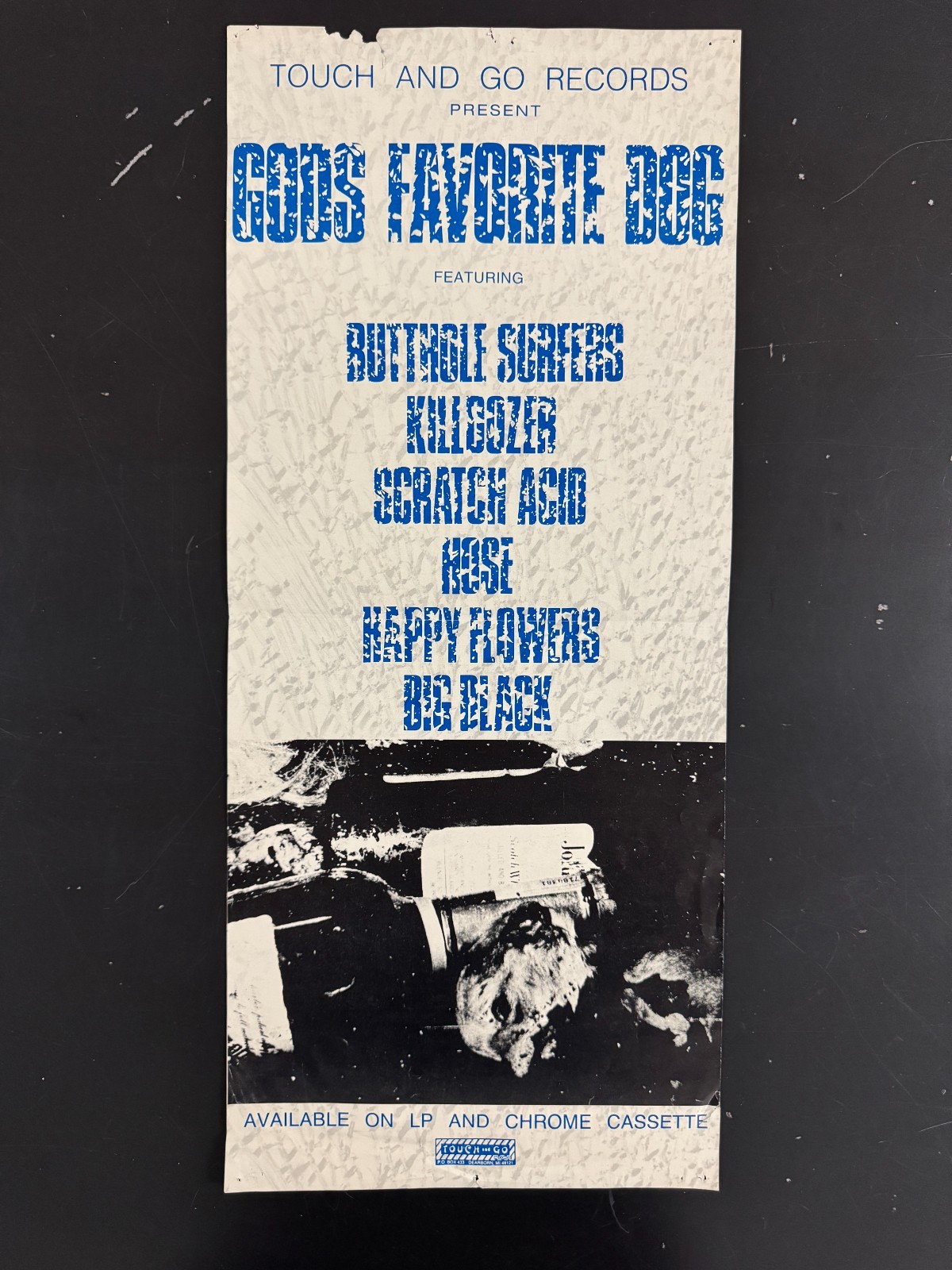 1986 Touch and Go God’s Favorite Dog Big Black Scratch Acid Steve Albini Poster