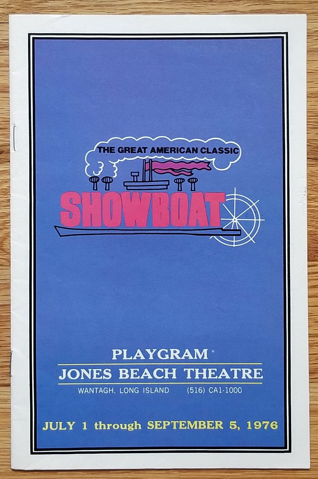 Showboat Program 1976 Jones Beach Theatre NY Presented