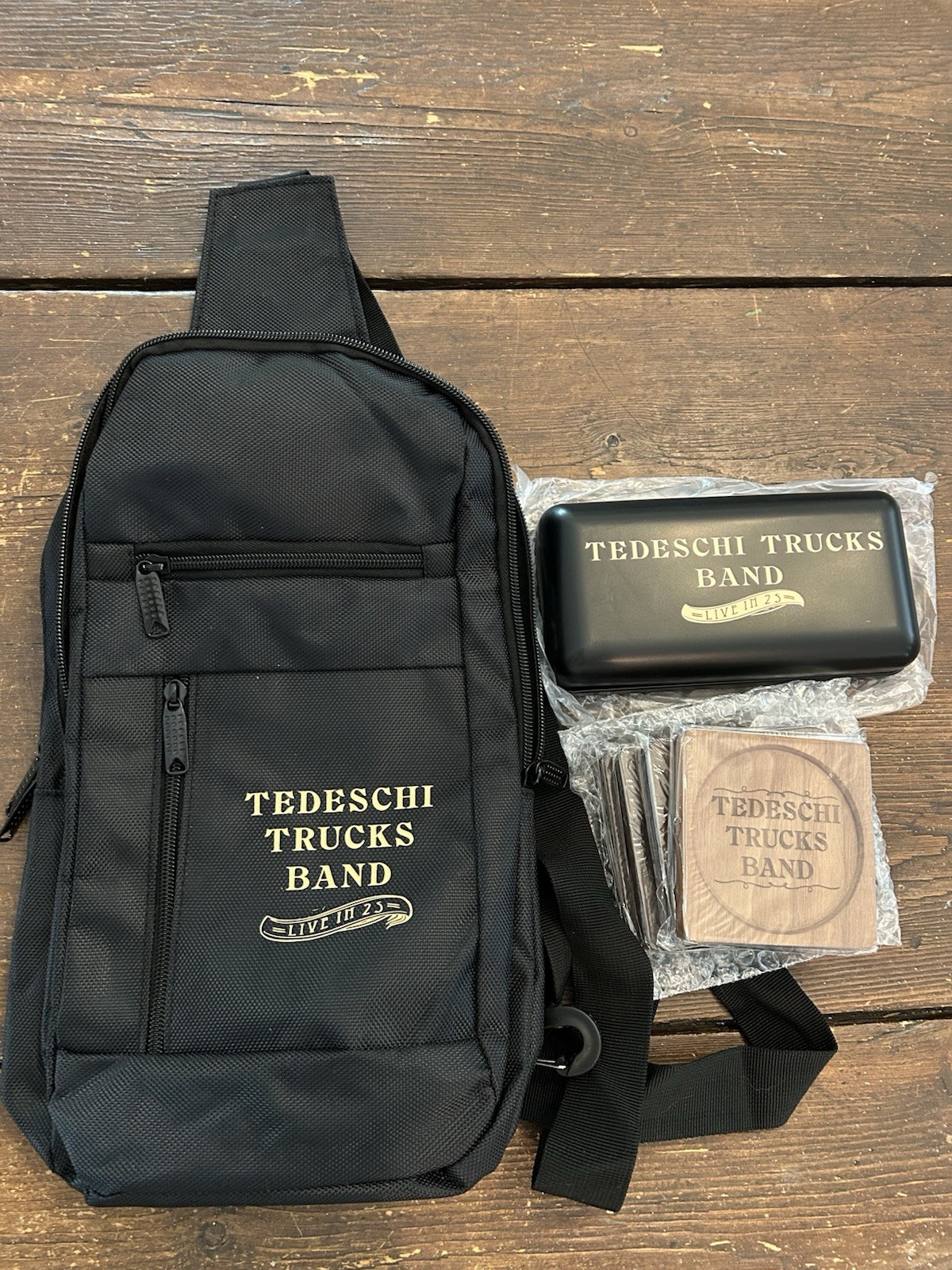 Tedeschi Trucks Band Live In ‘25 VIP Bling Bag, Commemorative Ticket, Coasters