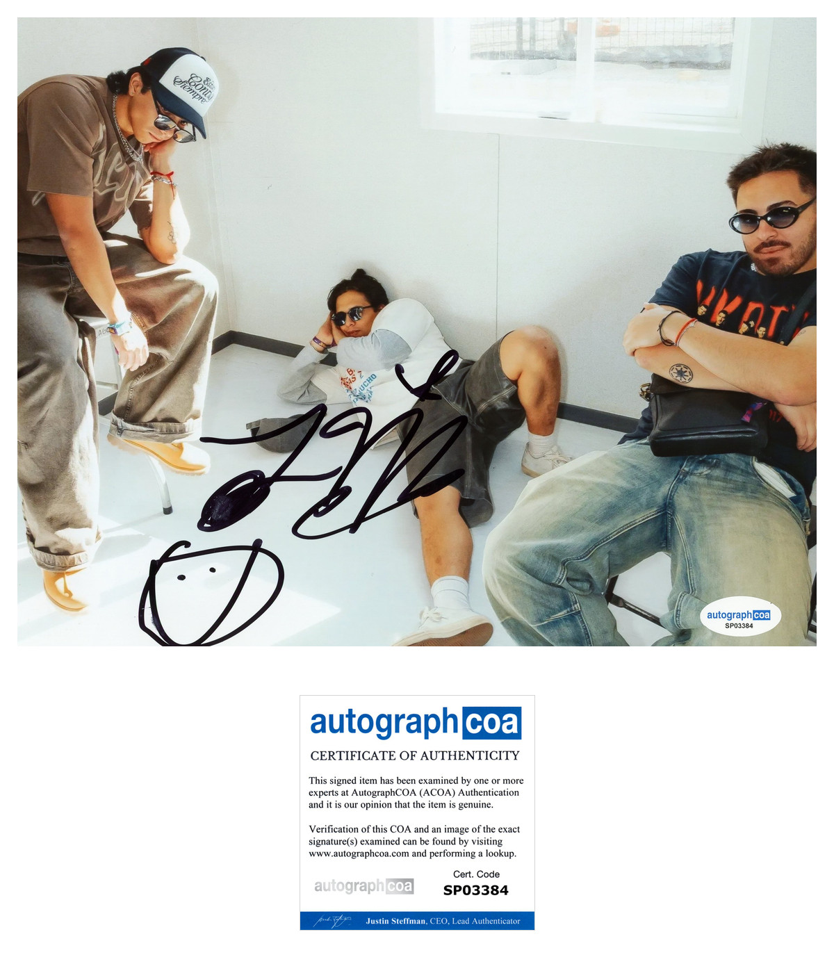 ‘Latin Mafia’ Band Signed 8×10 Photo ‘Milton & Emilio De La Rosa’ ACOA Pop R&B