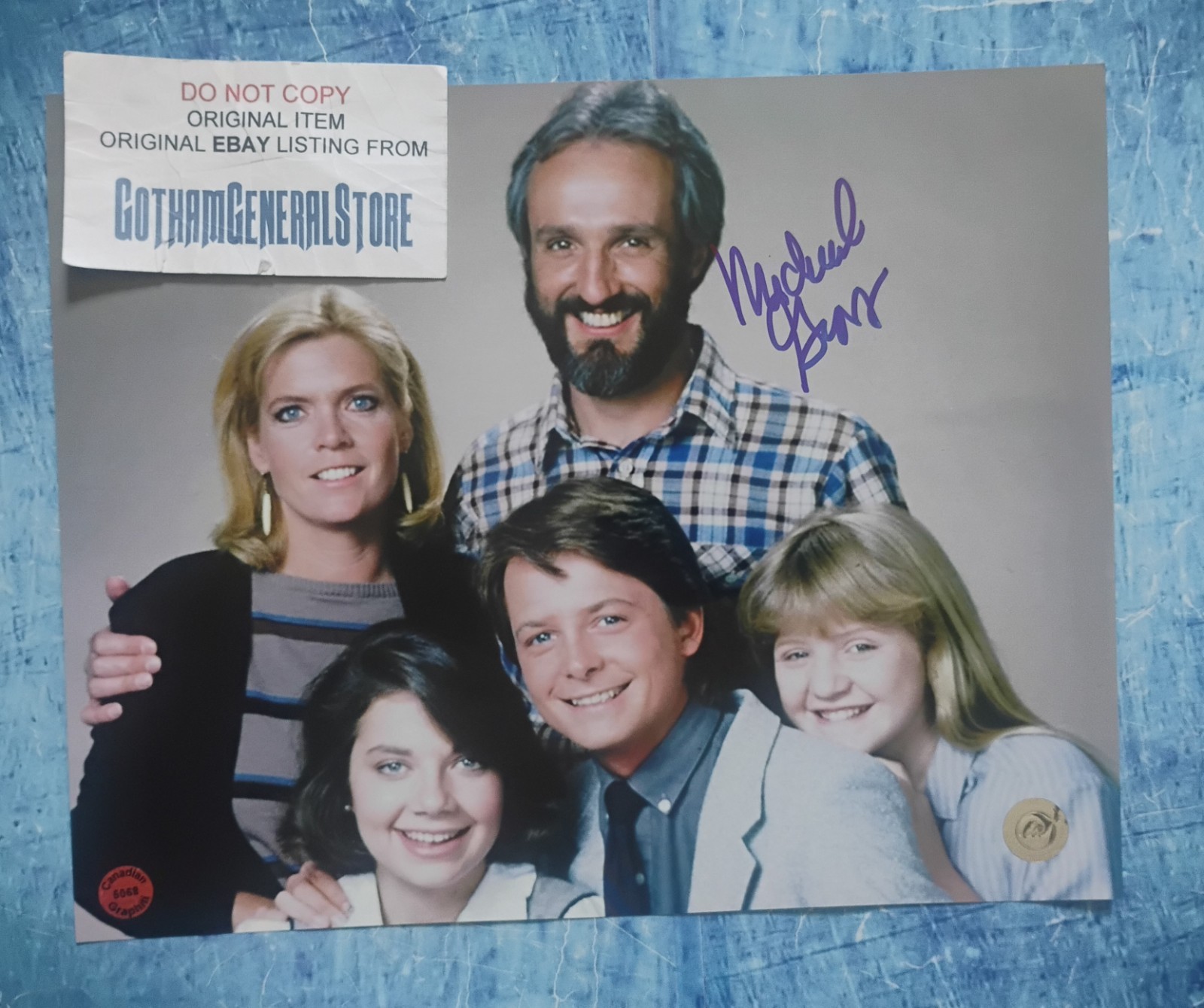 Michael Gross Hand Signed Autograph 8×10 Photo COA Family Ties NO US TARIFFS