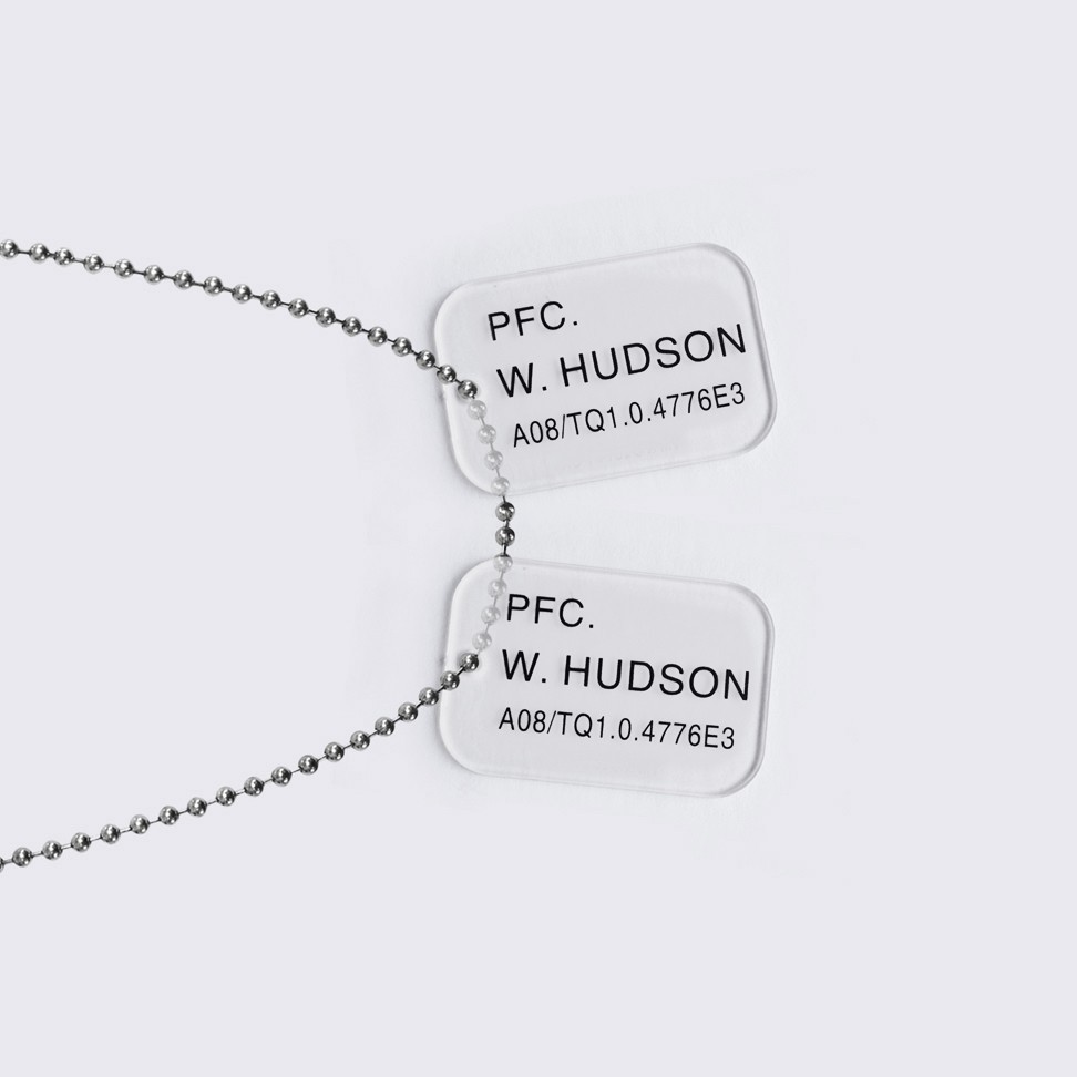 Aliens Hudson Colonial Marines Dog Tags HCG Official Replica