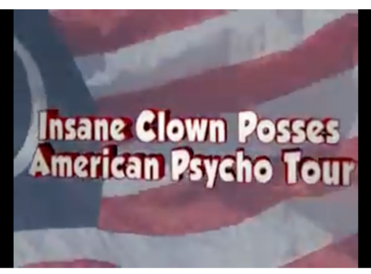INSANE CLOWN POSSE Juggalo flag 2012 American Psycho Tour ICP Bang Boom Pow RARE