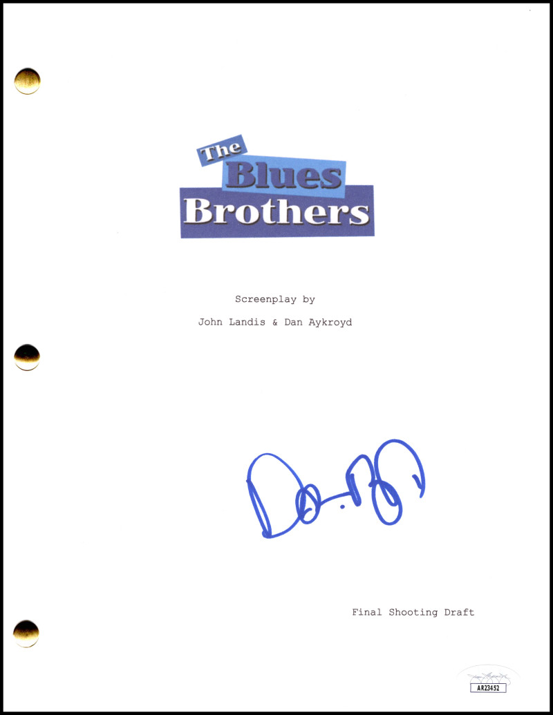Dan Aykroyd Signed Autograph The Blues Brothers Script Screenplay w/ JSA COA