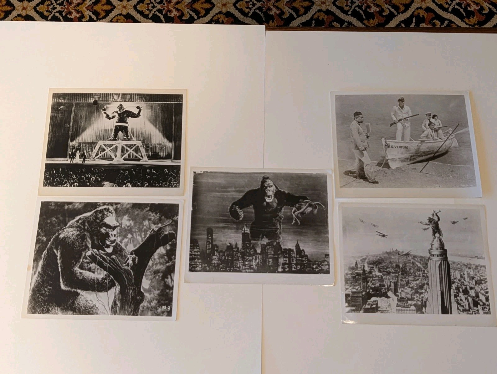 Vintage King Kong 1933 Movie Still Photo Lot 5 Original Promotional Prints