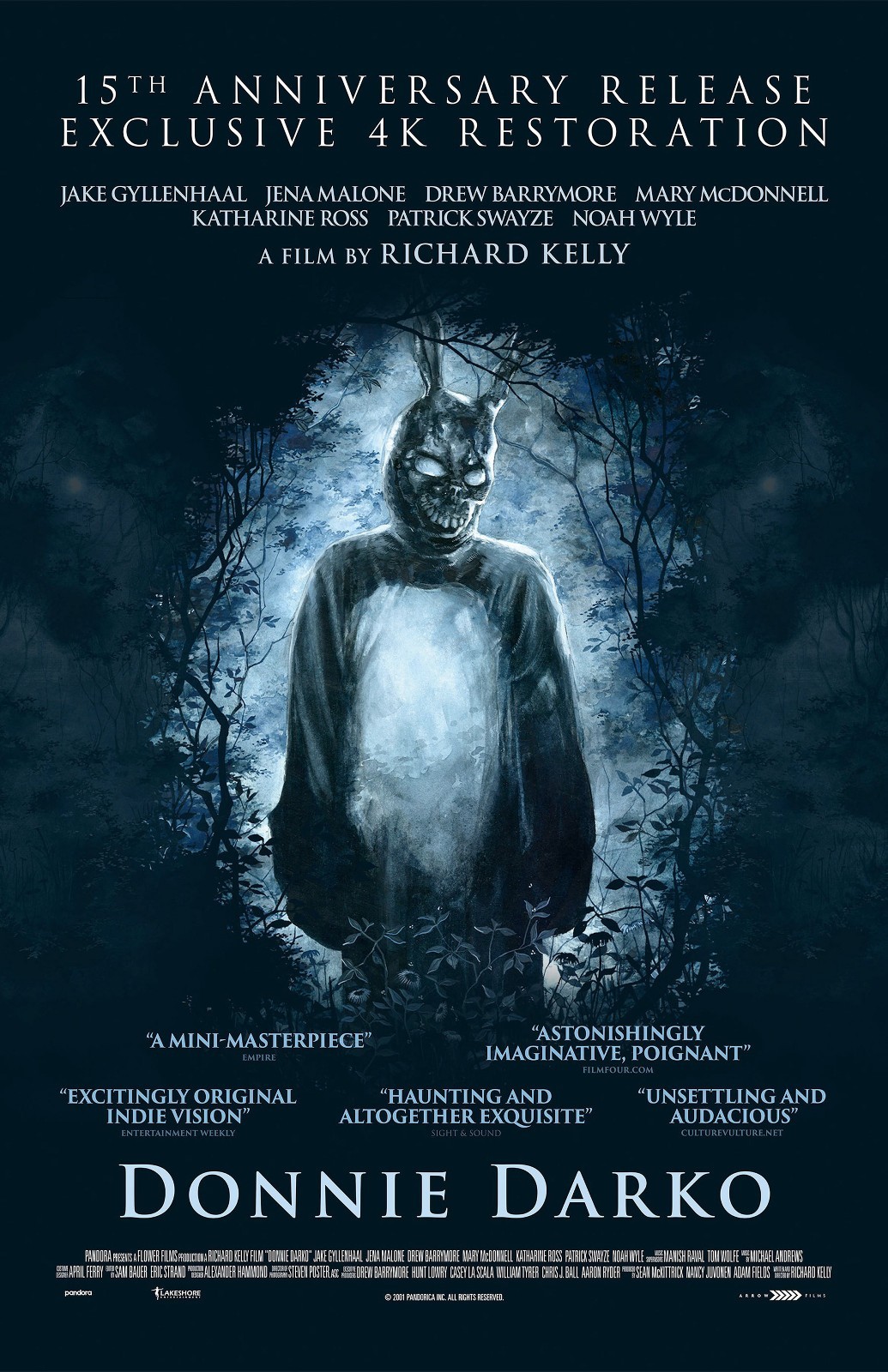 Donnie Darko movie poster : 11 x 17 inches : Jake Gyllenhaal – 15th Anniversary