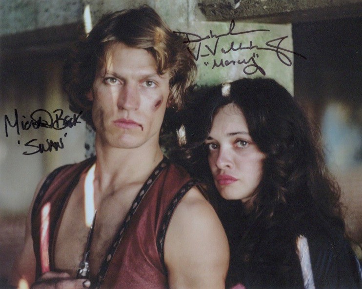 WARRIORS MICHAEL BECK & DEBORAH VAN VALKENBURGH COLOR PHOTO IN PERSON SIGNED
