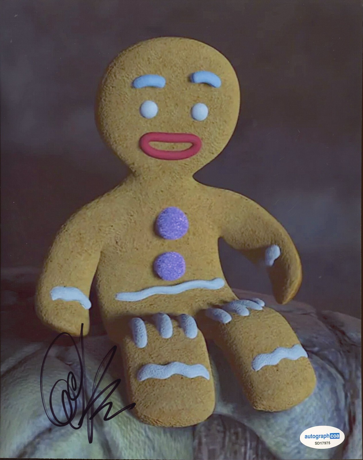 CONRAD VERNON SIGNED 8X10 PHOTO GINGERBREAD MAN SHREK MOVIE AUTOGRAPH ACOA COA