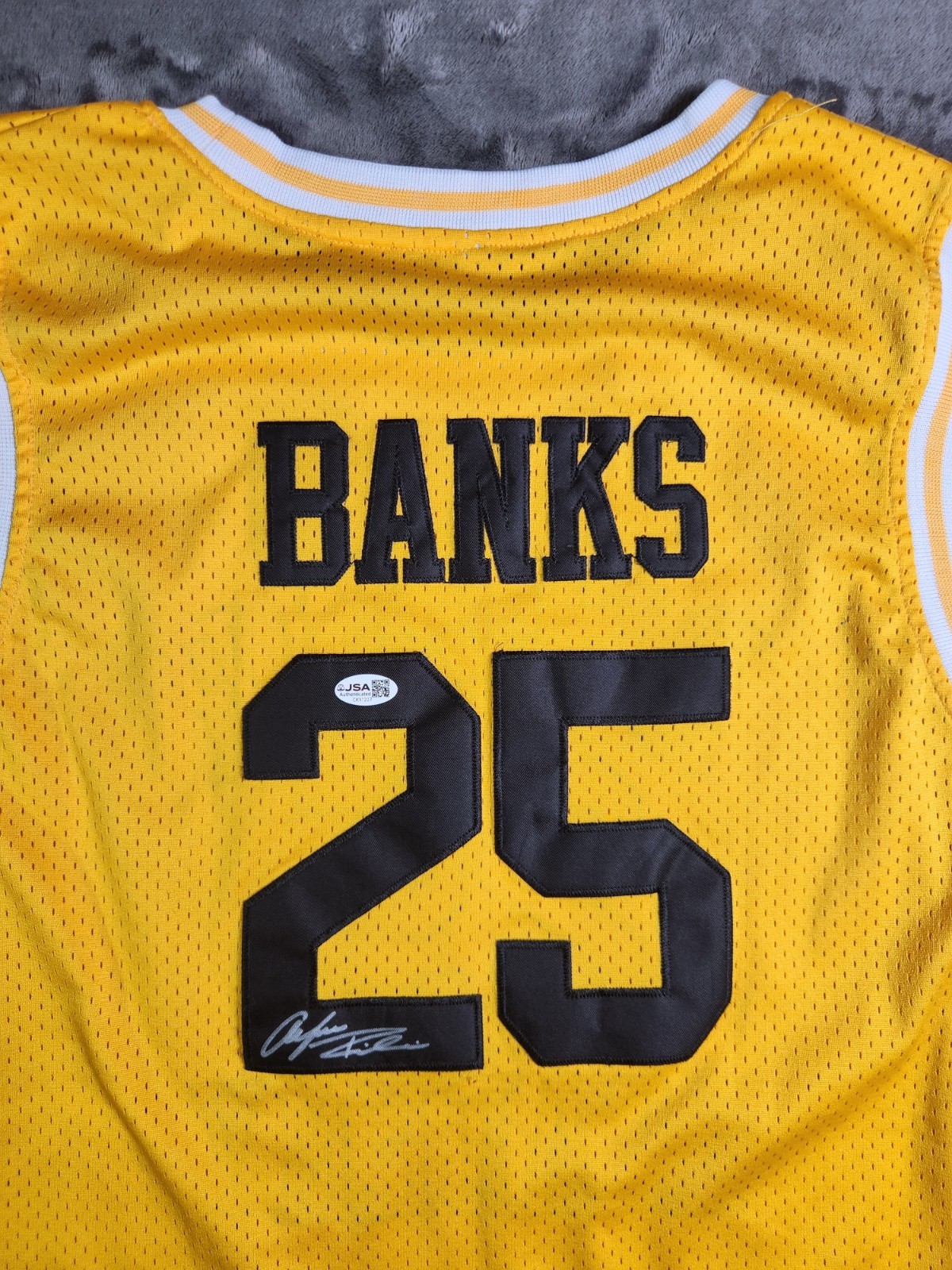 JSA Alfonso Ribiero Signed Bel-Air Academy Basketball Jersey XL Fresh Prince
