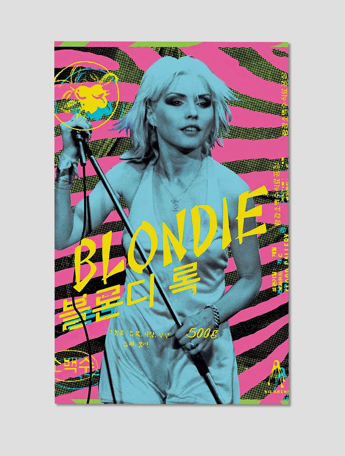 Blondie Pop Art Neon Concert Premium Giclee Print Poster 11×17 Music Wall Art