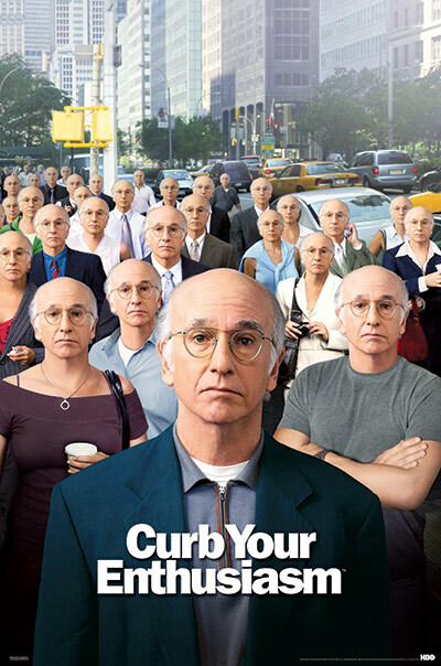 Curb Your Enthusiasm Larry David Seinfeld HBO licensed 24×36 poster NYC LA Gift!