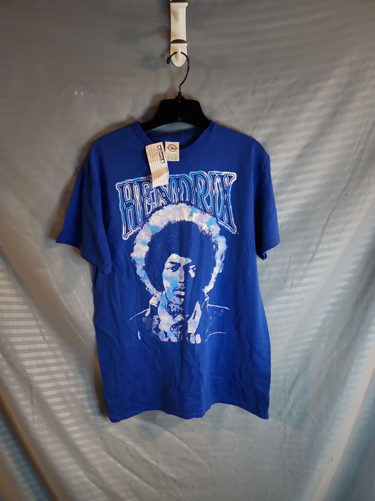 Jimi Hendrix Graphic Tee Blue Men’s Rock Music medium