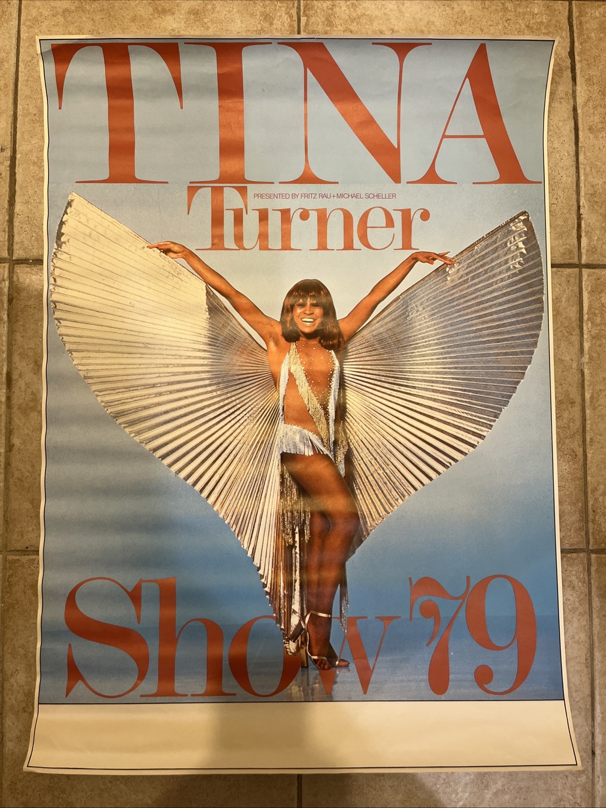 RARE Original 1979 Tina Turner 1st Solo Concert Tour Poster