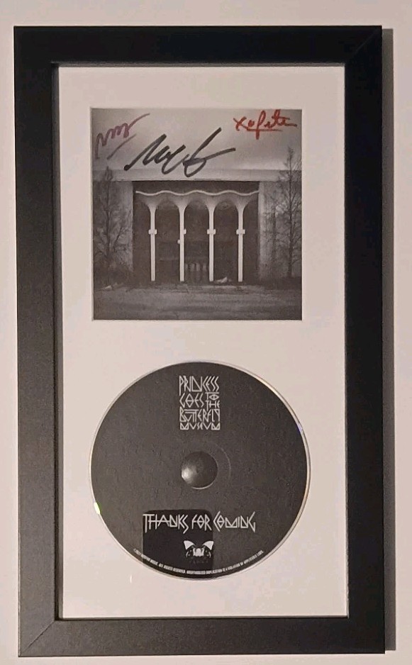 Princess Goes To The Butterfly Museum Signed CD / Michael C Hall Framed