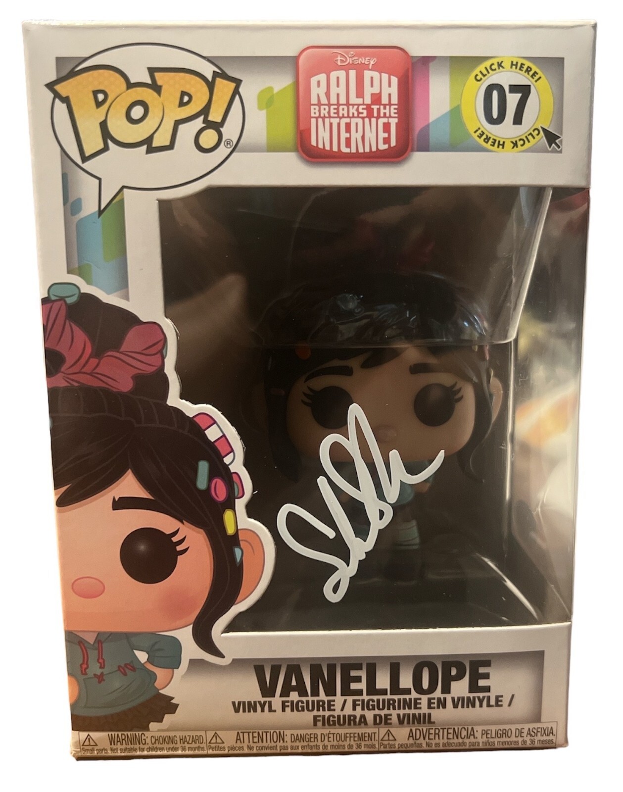 SARAH SILVERMAN Signed “VANELLOPE ~ RALPH BREAKS THE INTERNET” POP VINYL JSA COA