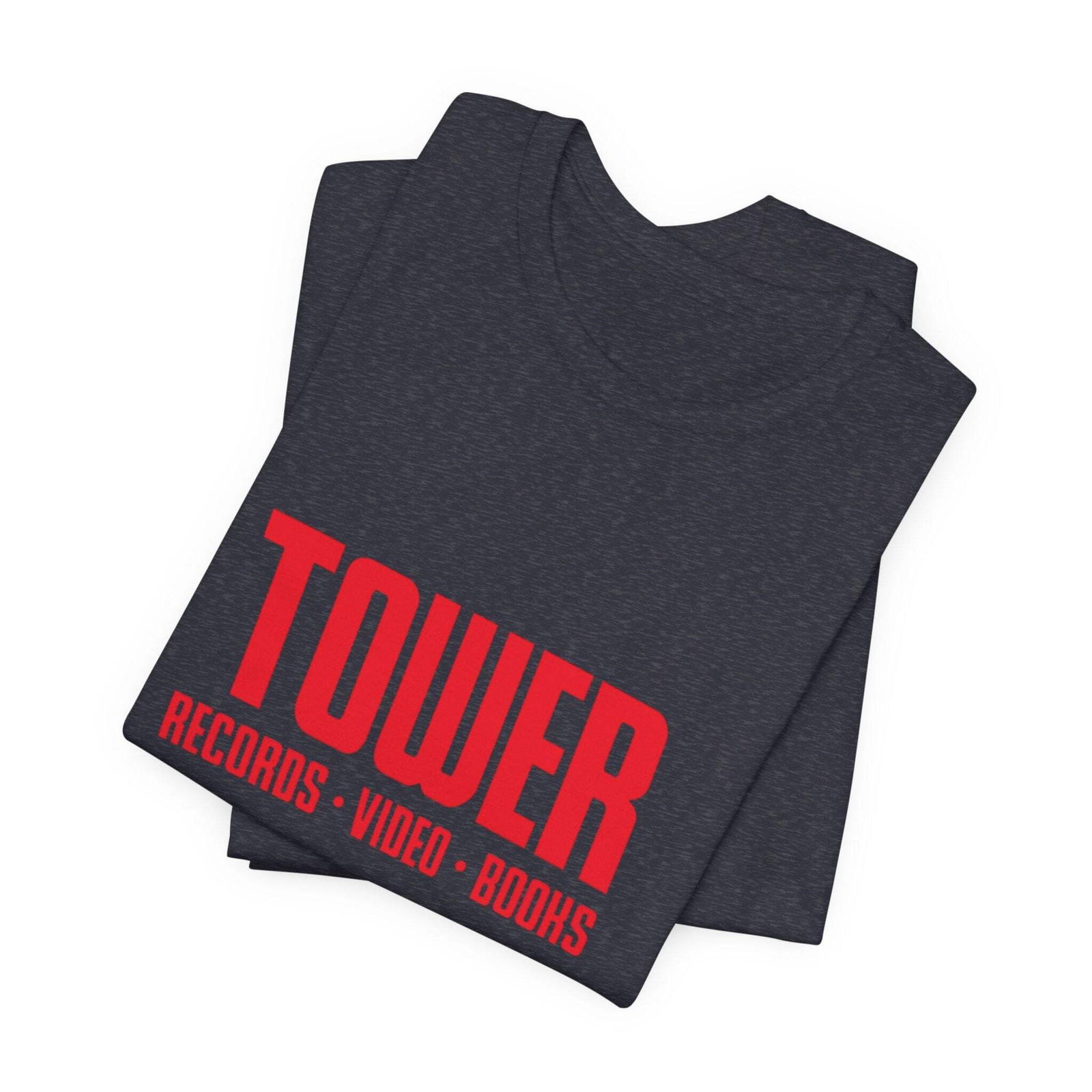 Vintage Tower Records Logo Unisex Jersey Short Sleeve T-Shirt