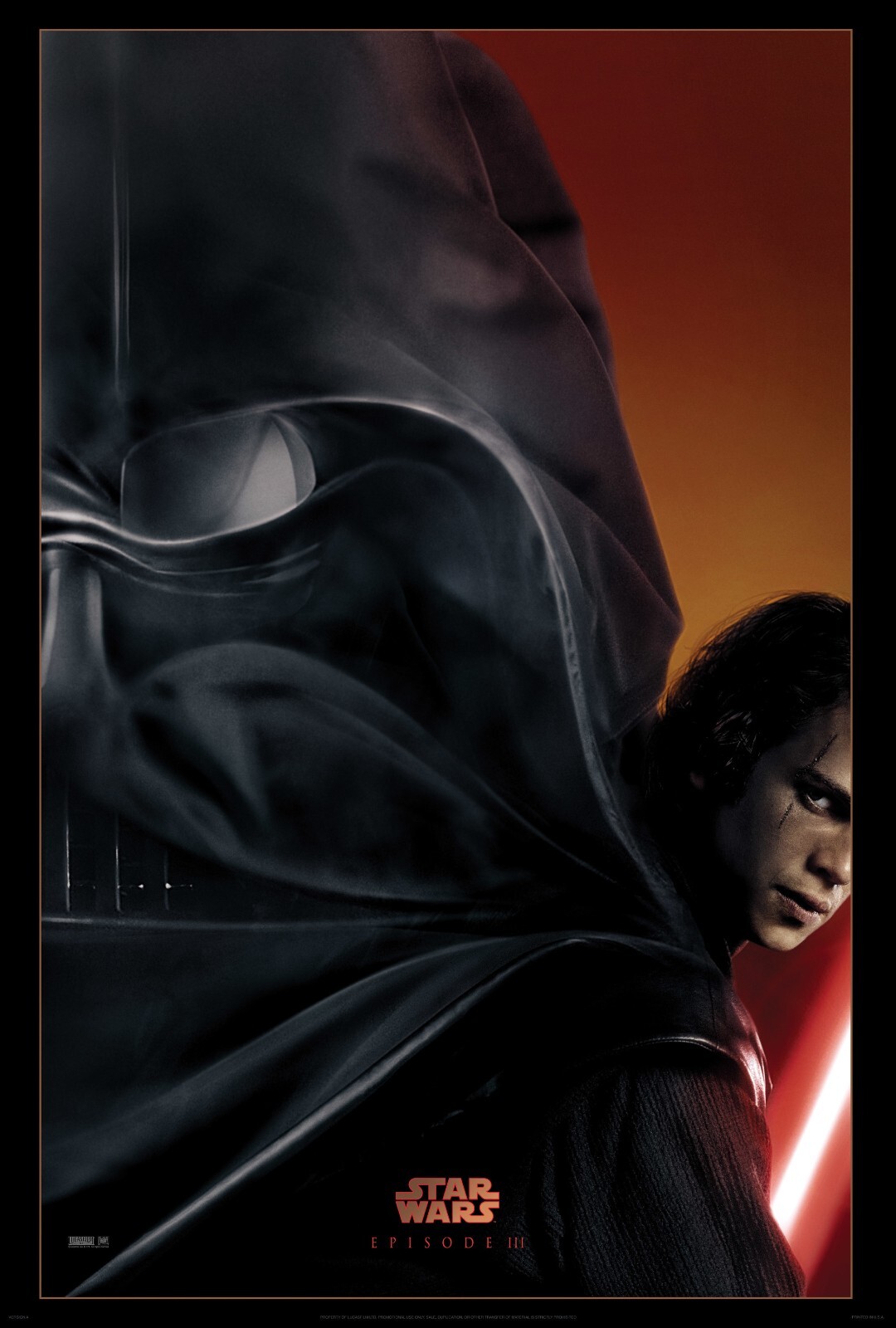 2005 Star Wars Episode III Revenge Of The Sith Movie Poster 11X17 Obi-Wan 🌋🍿