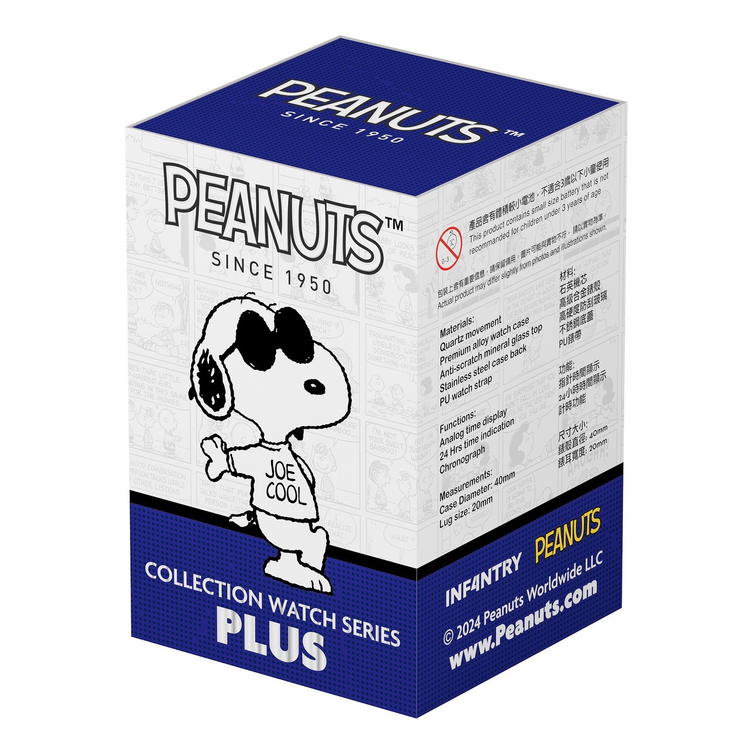 Infantry x Peanuts Snoopy Watches Analog Watch leather Strap Gift Black