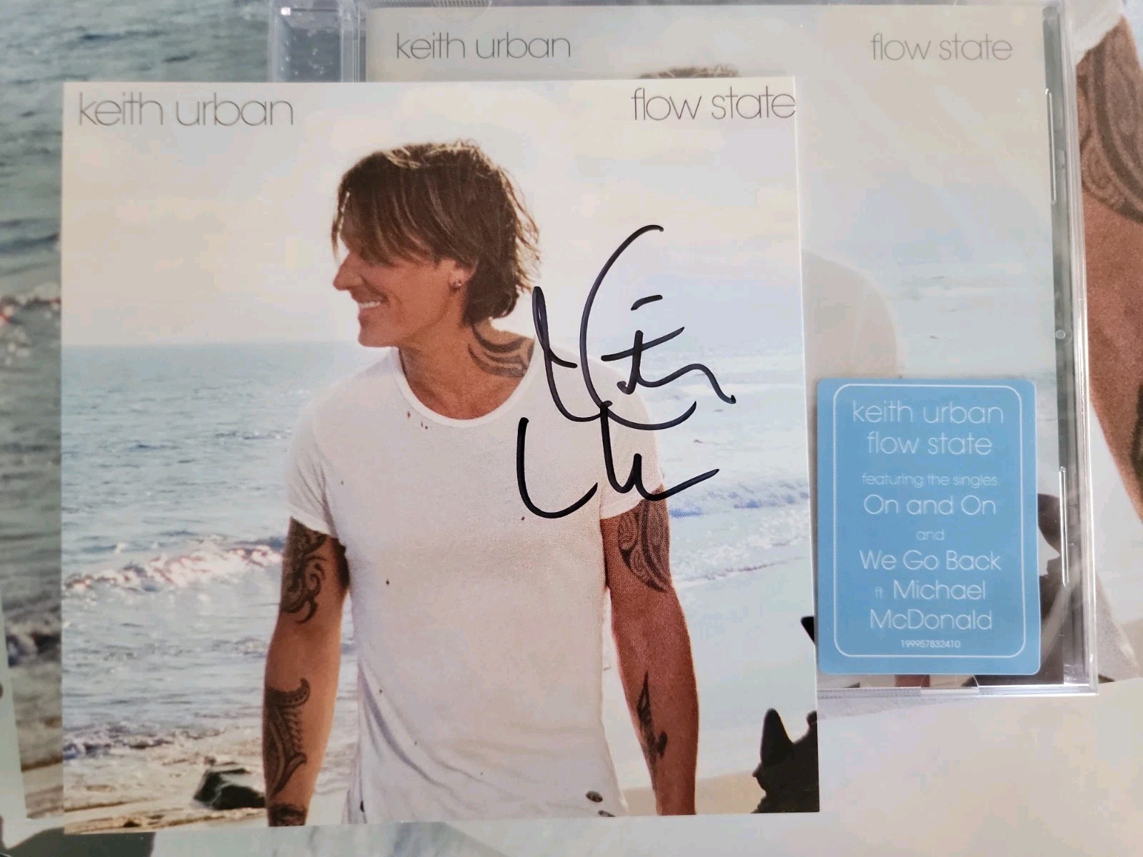 KEITH URBAN Flow State CD SIGNED Art Card Will Pass Psa Jsa Beckett Acoa Country