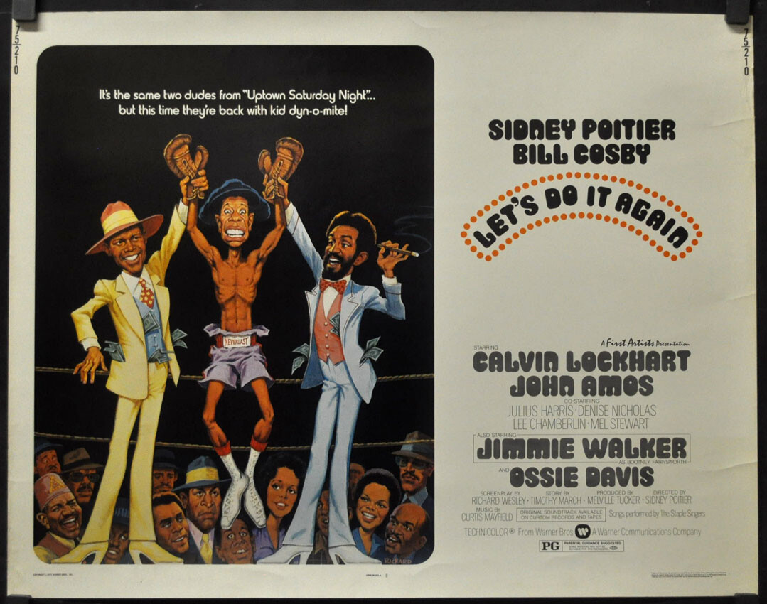 Let’s Do It Again 1975 ORIGINAL 22X28 MOVIE POSTER BILL COSBY SIDNEY POITIER