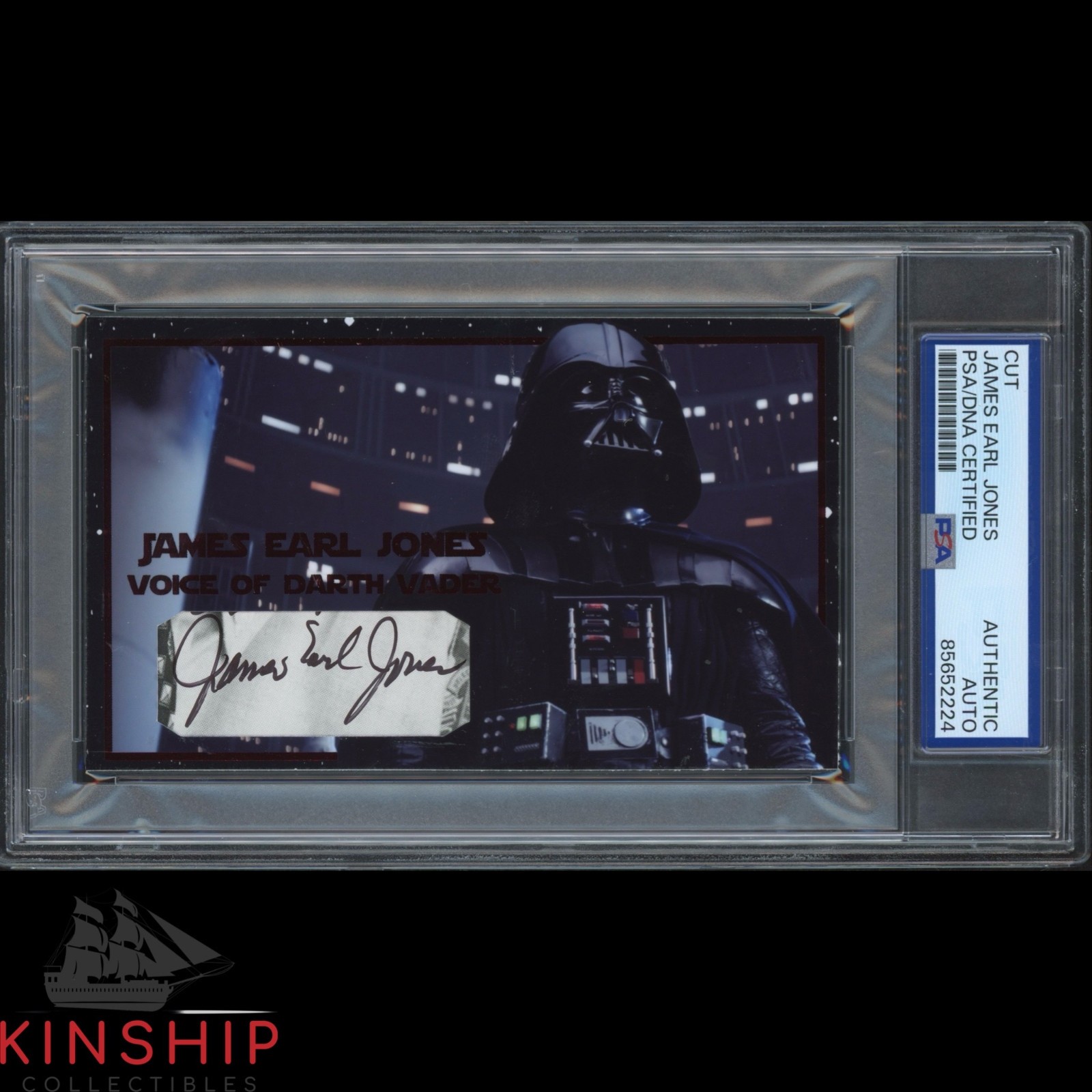 James Earl Jones signed Cut 3×5 Custom Card PSA DNA Slab Star Wars Auto C5687