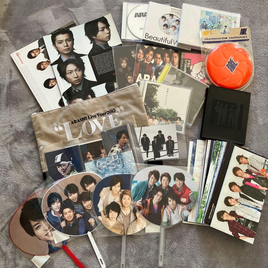 Arashi Official Goods Set – CDs, Magazines, Idol Merchandise, Used, Japan
