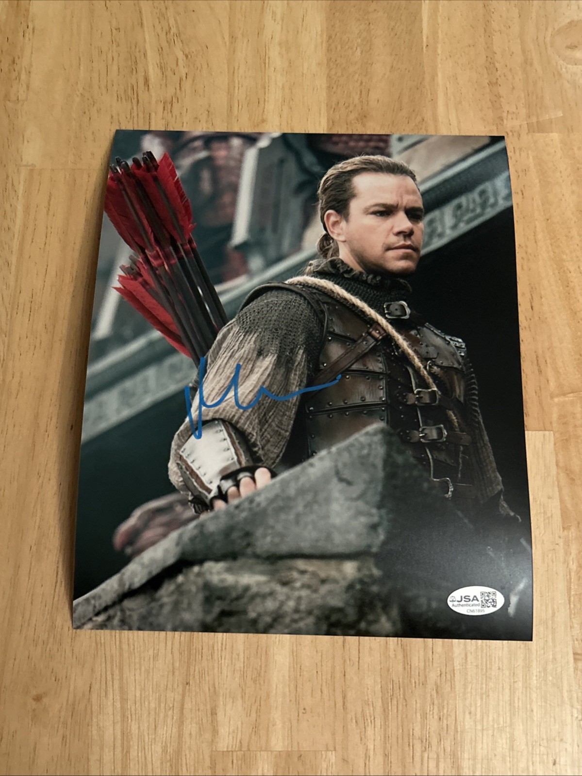 Matt Damon Actor Hollywood Legend Autographed 8×10 Photo JSA Certified