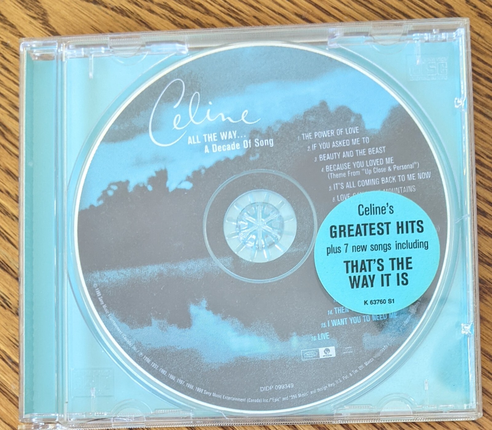 CELINE DION signed autograph ‘All The Way’ cd booklet
