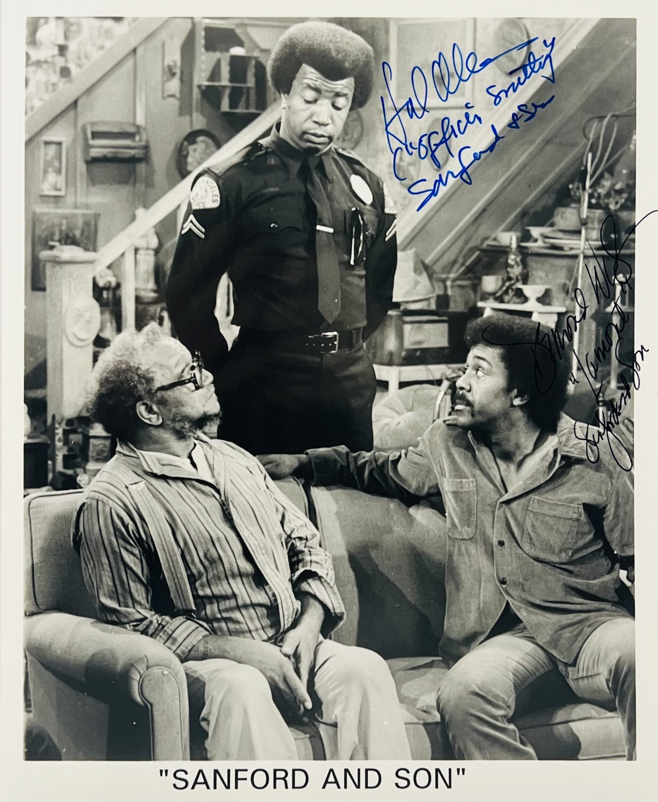 DEMOND WILSON HAL WILLIAMS Signed Autograph 8×10 Photo JSA 335 Sanford & Son