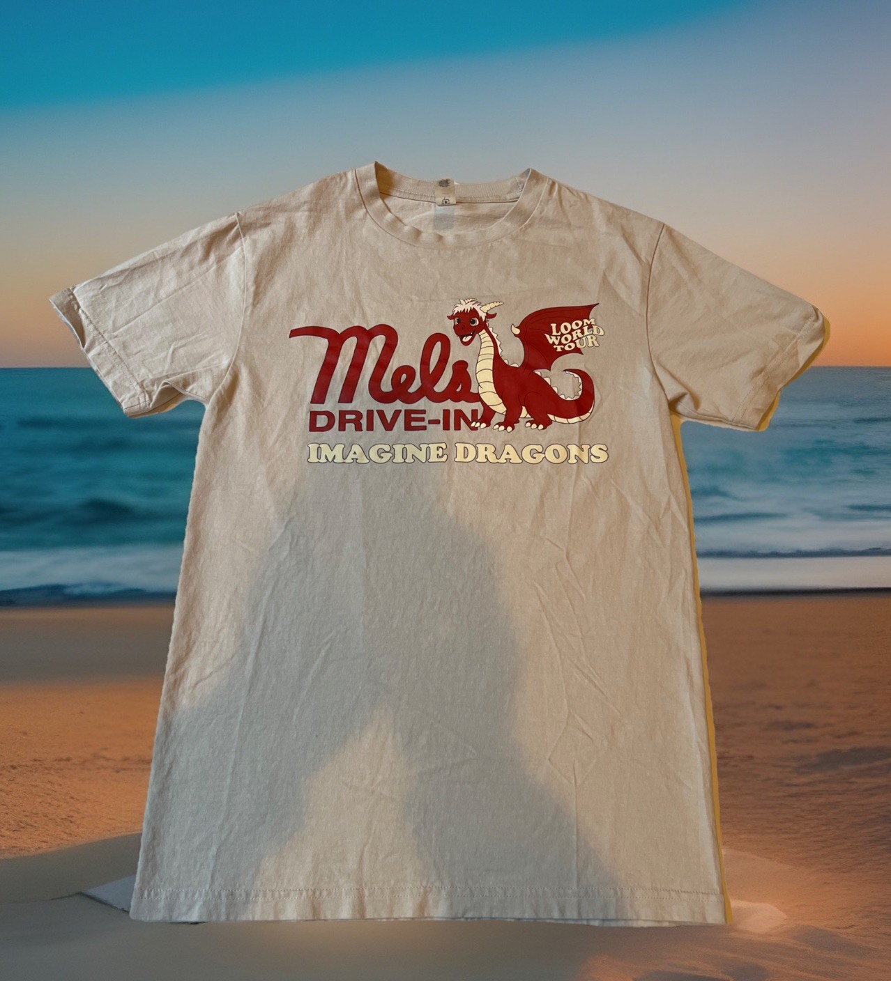Rare Imagine Dragons Loom World Tour x Mel’s Drive-In Mashup Shirt Small New