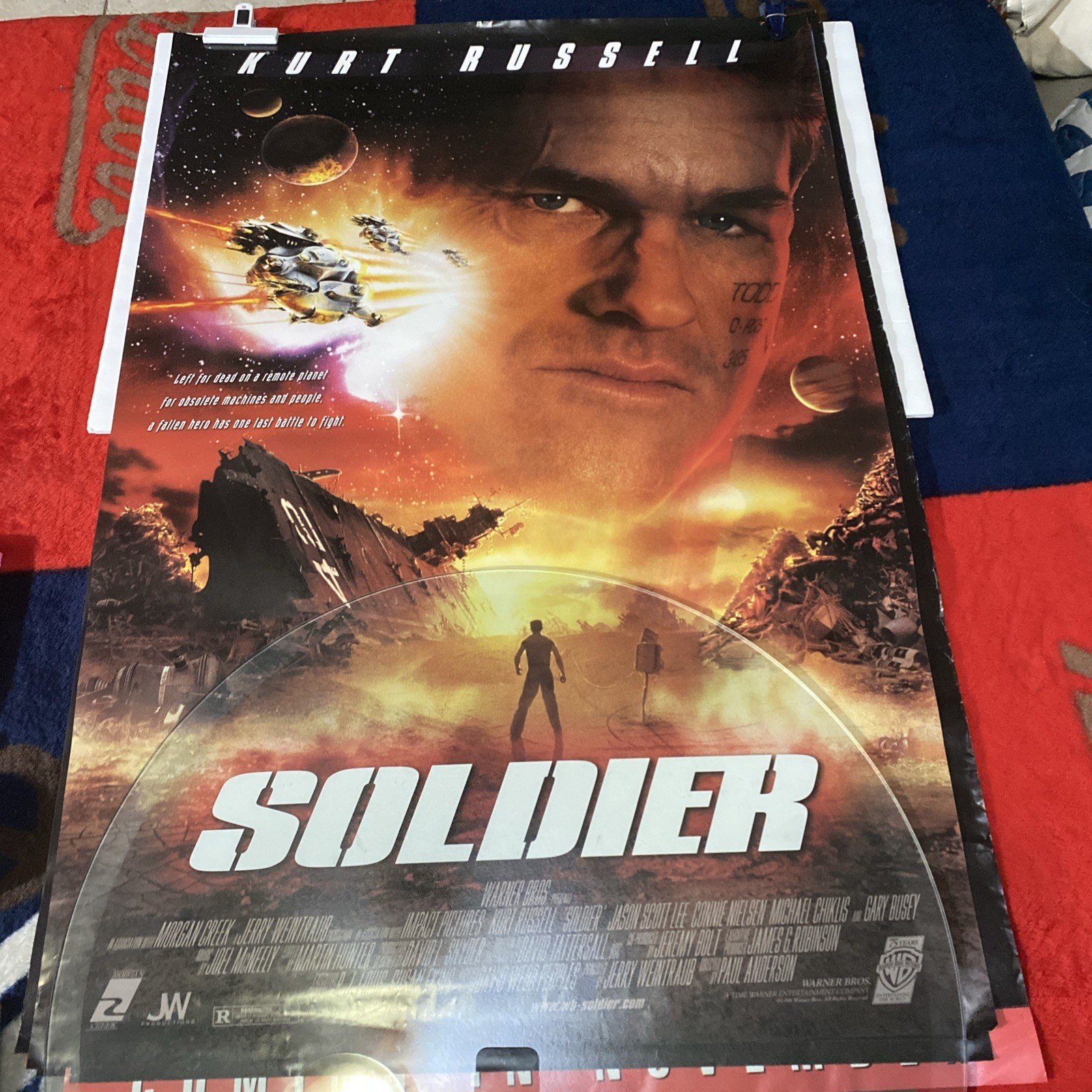 Soldier – original DS movie poster 27×40 D/S – Kurt Russell – rolled