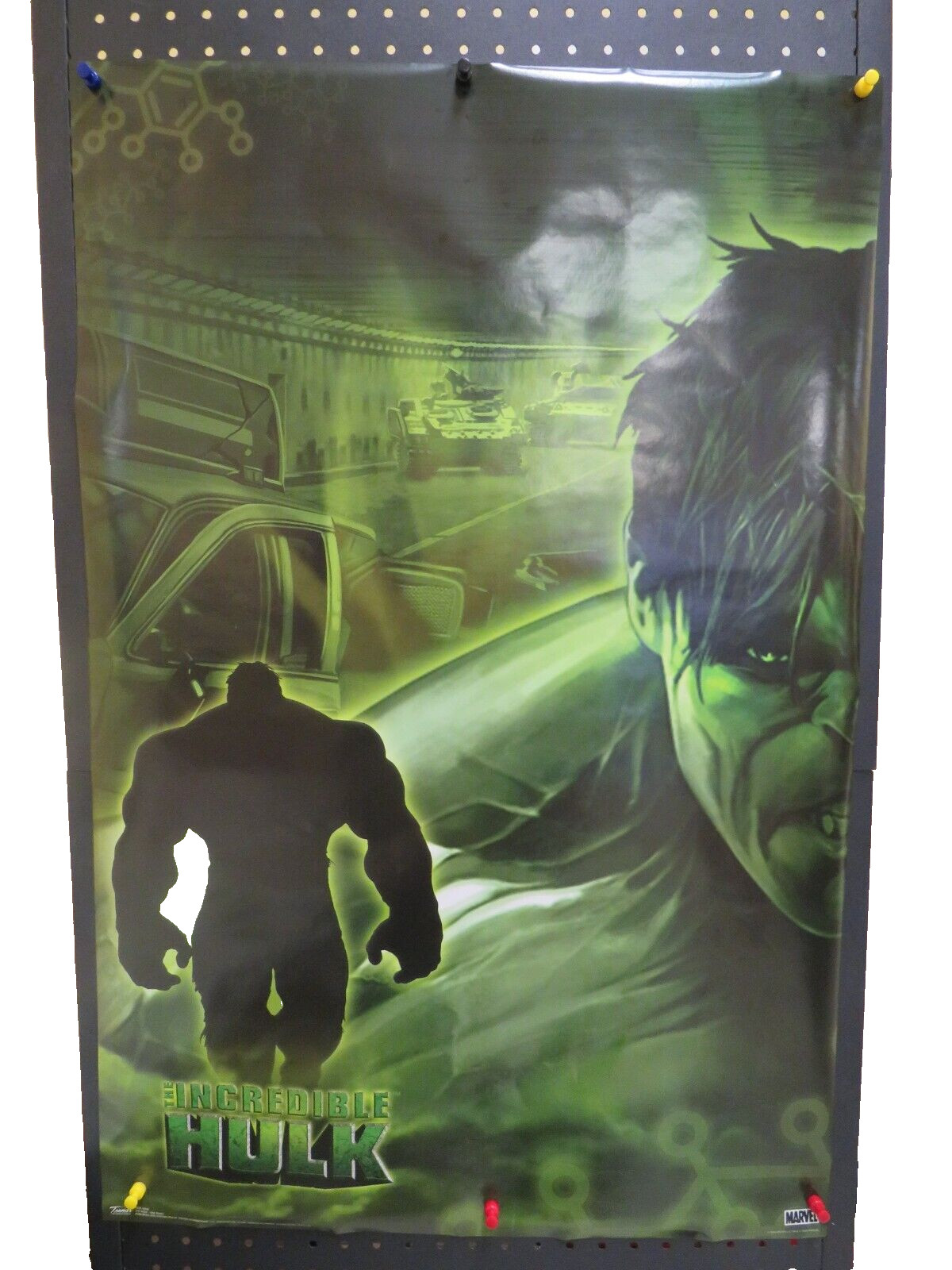 ROLLED THE INCREDIBLE HULK ONE SHEET MARVEL MOVIE 22X34 POSTER TRENDS 9343