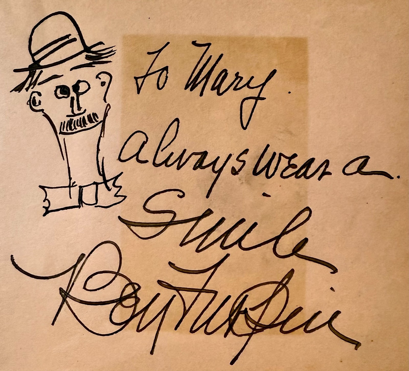 BEN TURPIN Autograph Signed 4×5 ALBUM PAGE Mr. FLIP Laurel & Hardy KEYSTONE KOPS