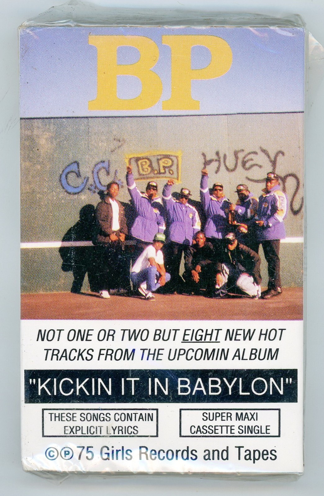 1990 Rap HipHop B.P. From Upcomin Album “Kickin It In Babylon” Cassingle SEALED
