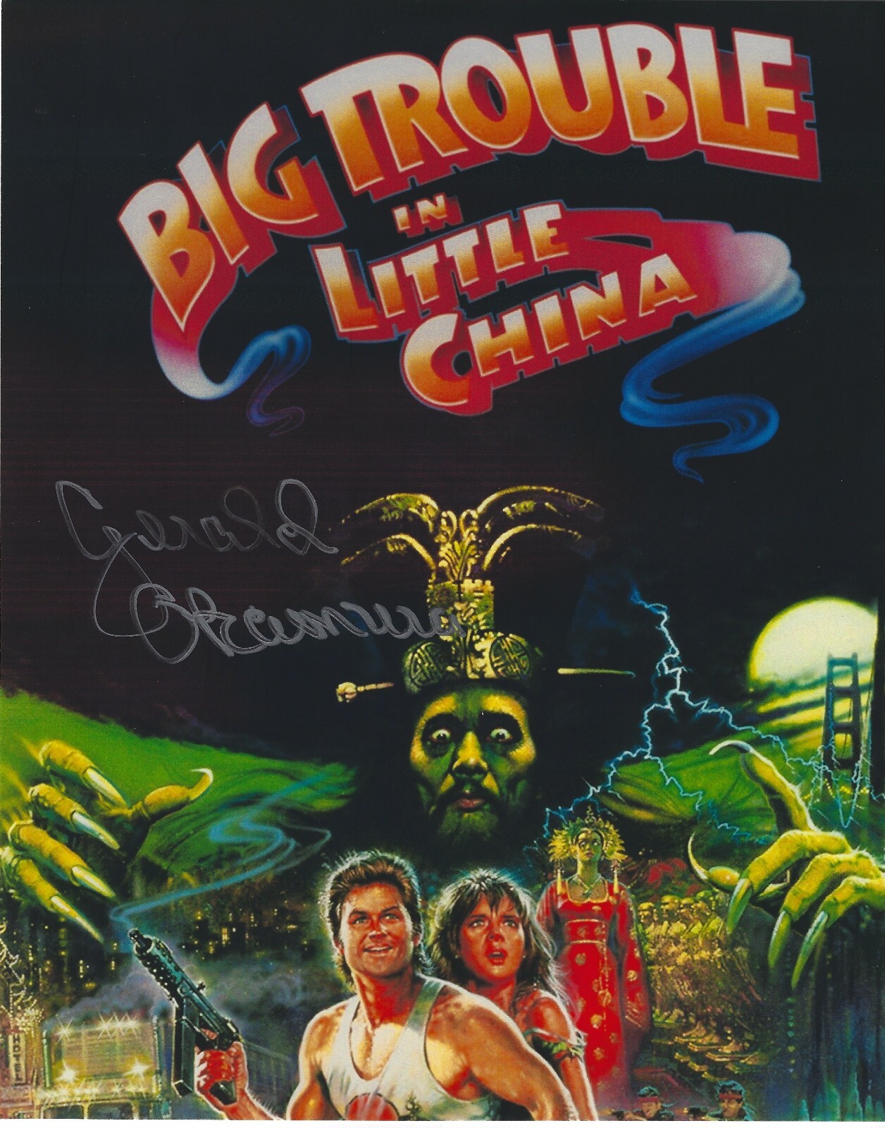 GERALD OKAMURA Signed 8 x 10 Photo BIG TROUBLE IN LITTLE CHINA Martial Artist