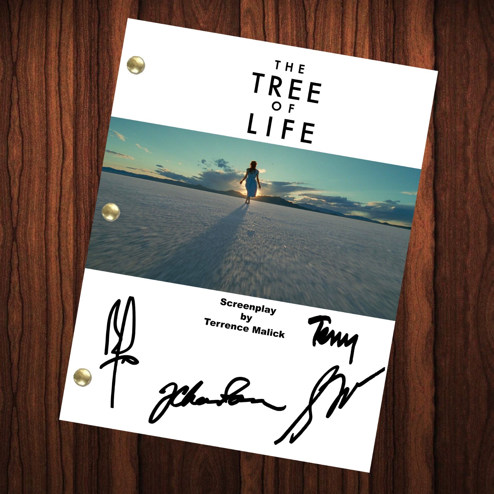 The Tree Of Life Autographed Signed Movie Script Reprint Full Screenplay