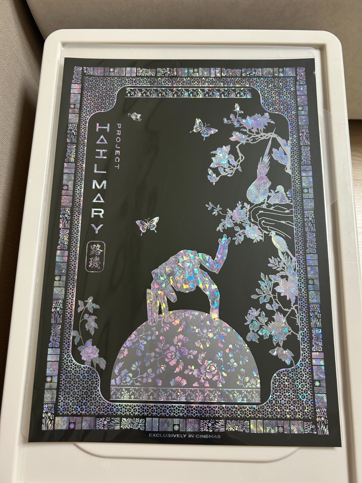 Limited Project Hail Mary Rocky Mother of Pearl Poster Andy Weir Rare Collector