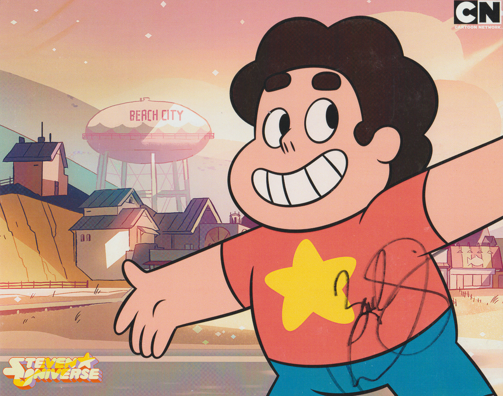 ZACH CALLISON STEVEN UNIVERSE SIGNED 10X8 COLOR PHOTO CARTOON NETWORK AUTOGRAPH