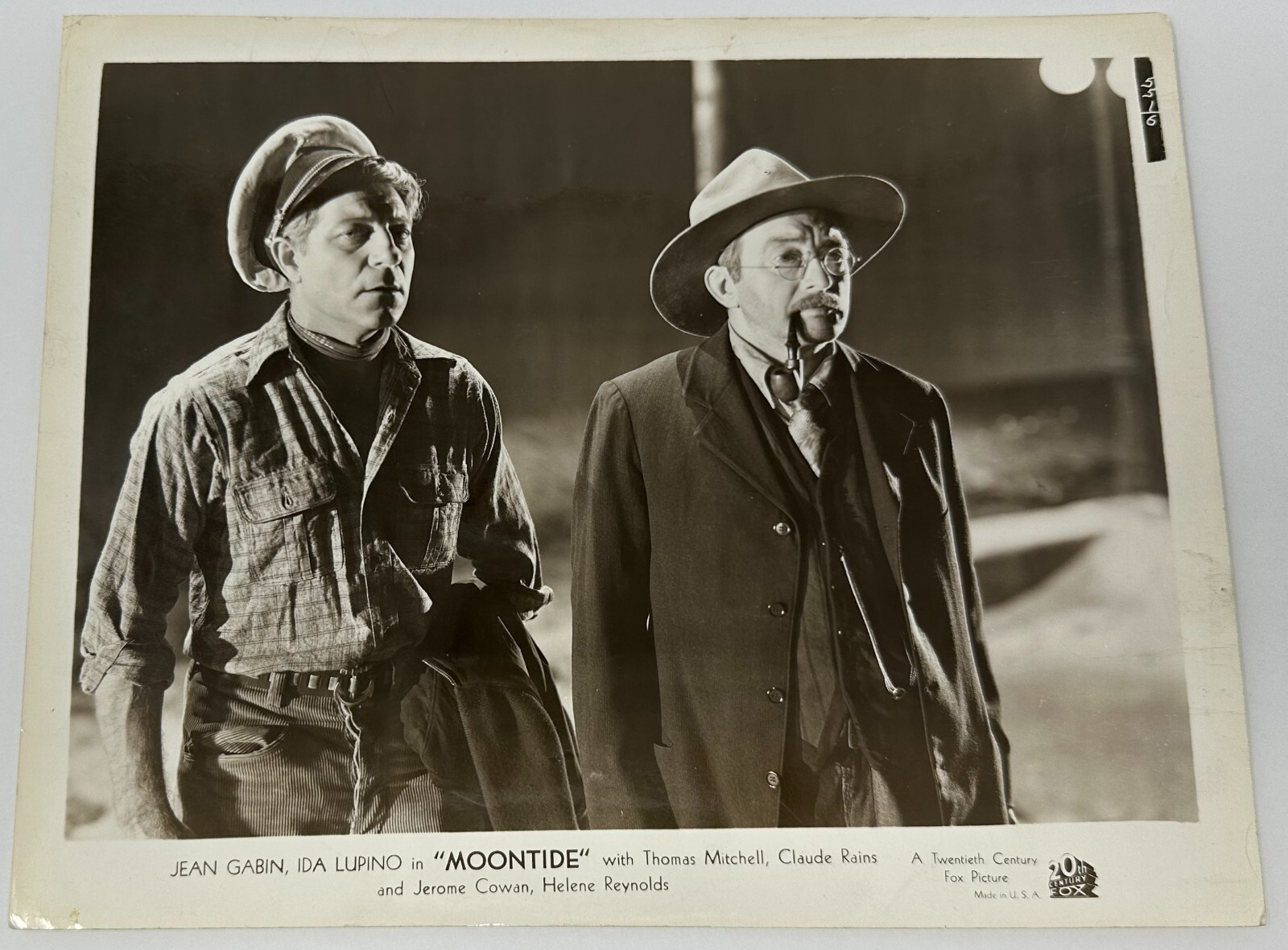 Print Jean Gabin Ida Lupino In Moontide Movie 1942 Photo