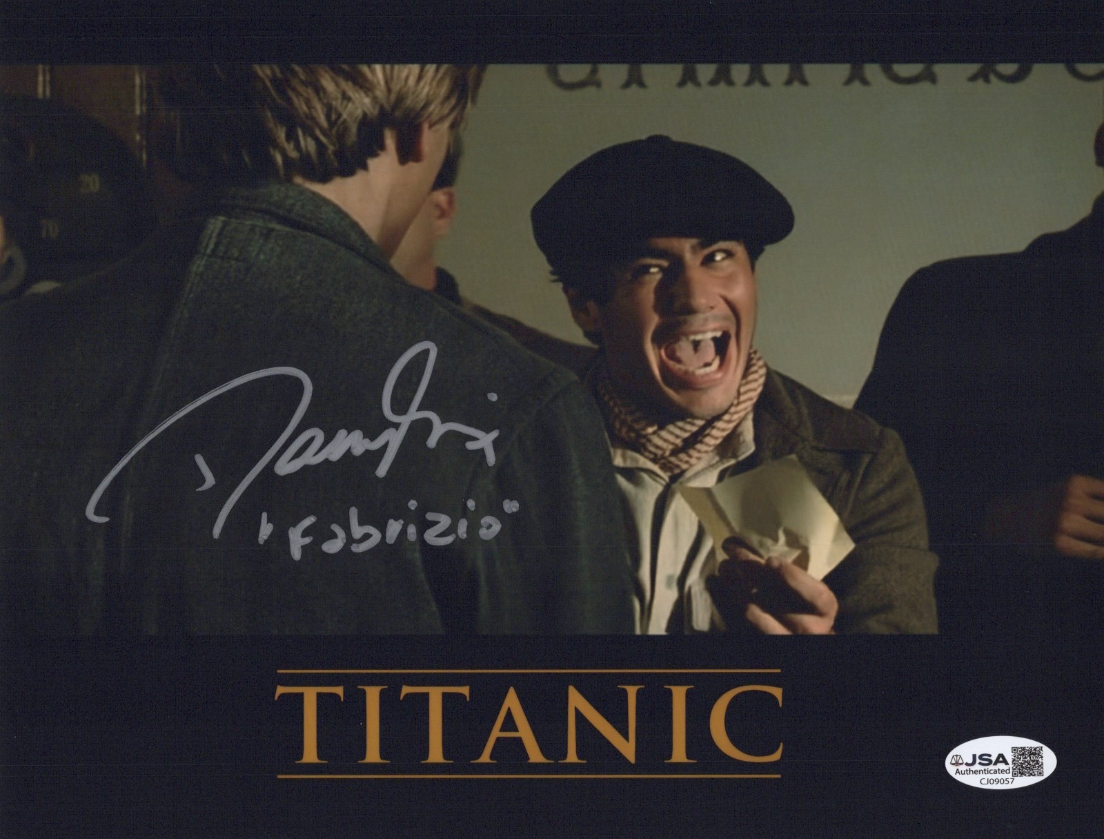 DANNY NUCCI Signed TITANIC 8×10 Photo FABRIZIO DE ROSSI Autograph JSA COA CERT