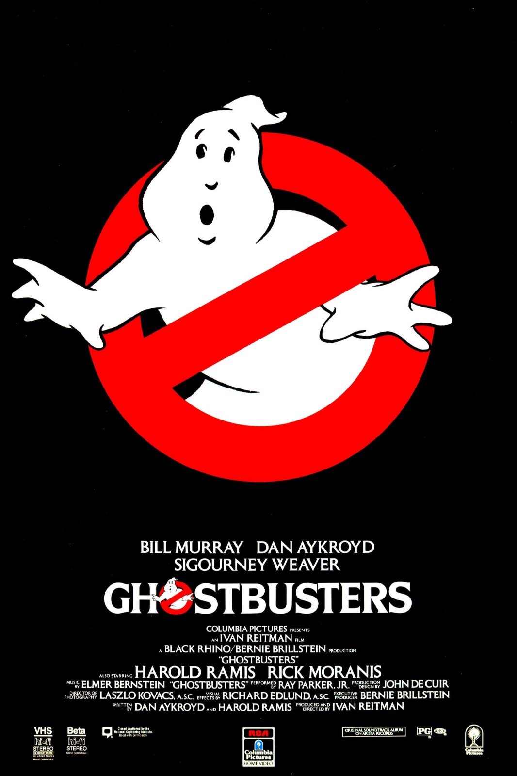 1984 Ghostbusters Movie Poster 11X17 Venkman Spengler Stantz Winston Dana 👻🌆🍿