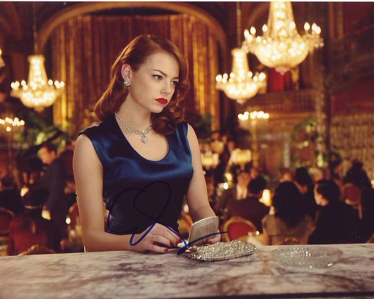 Emma Stone Signed Autographed 8×10 Gangster Squad Grace Faraday Photograph