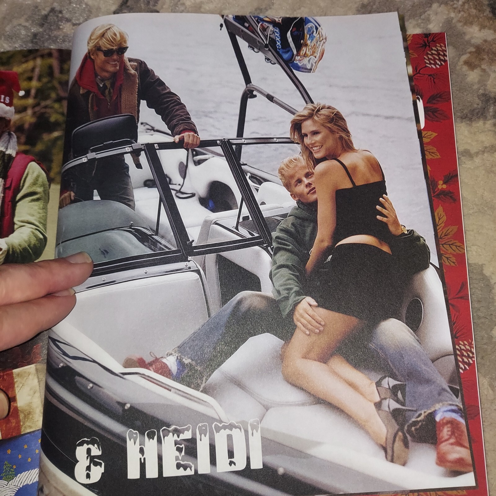 HEIDI KLUM Hand Signed Swimsuit Poster + Bonus RARE Abercrombie & Finch Book FS