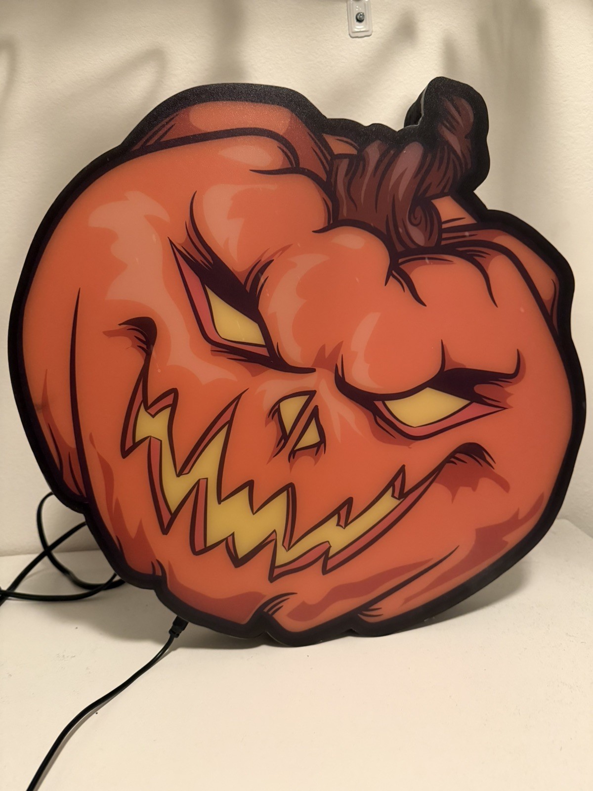 HALLOWEEN HORROR NIGHTS Universal Studios Theme Park Prop Light Up SIGN Pumpkin