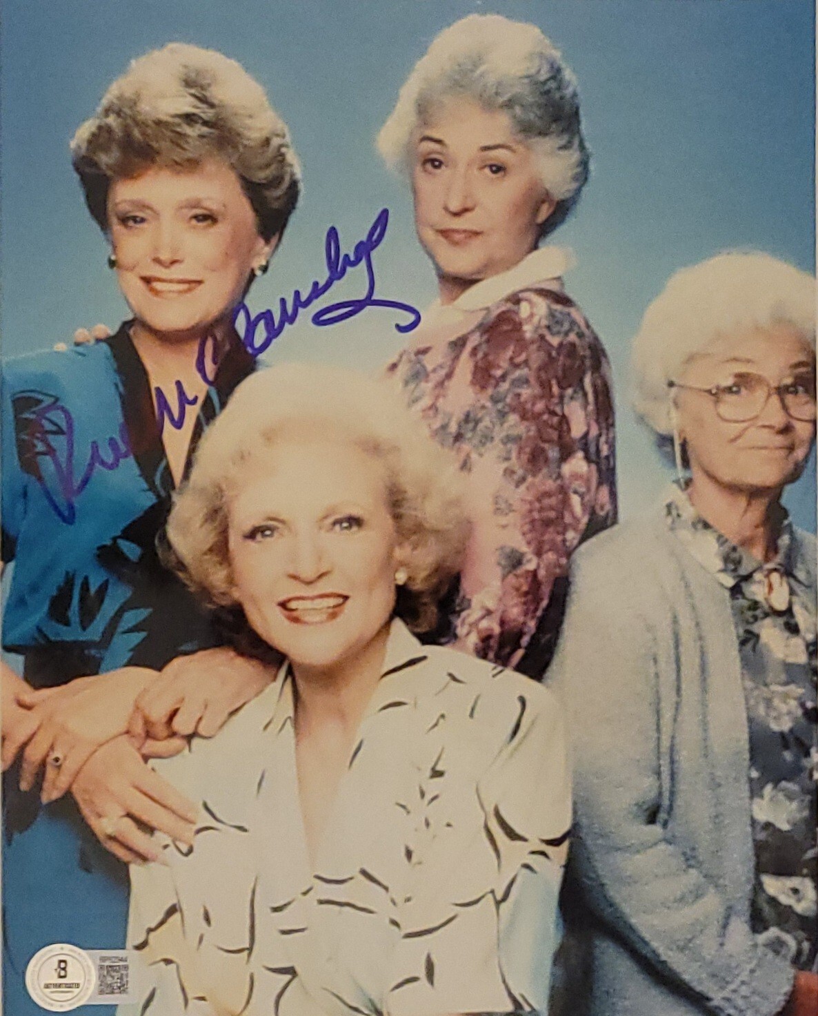 THE GOLDEN GIRLS Rue McClanahan Signed 8×10 Photo “Blanche” BECKETT COA