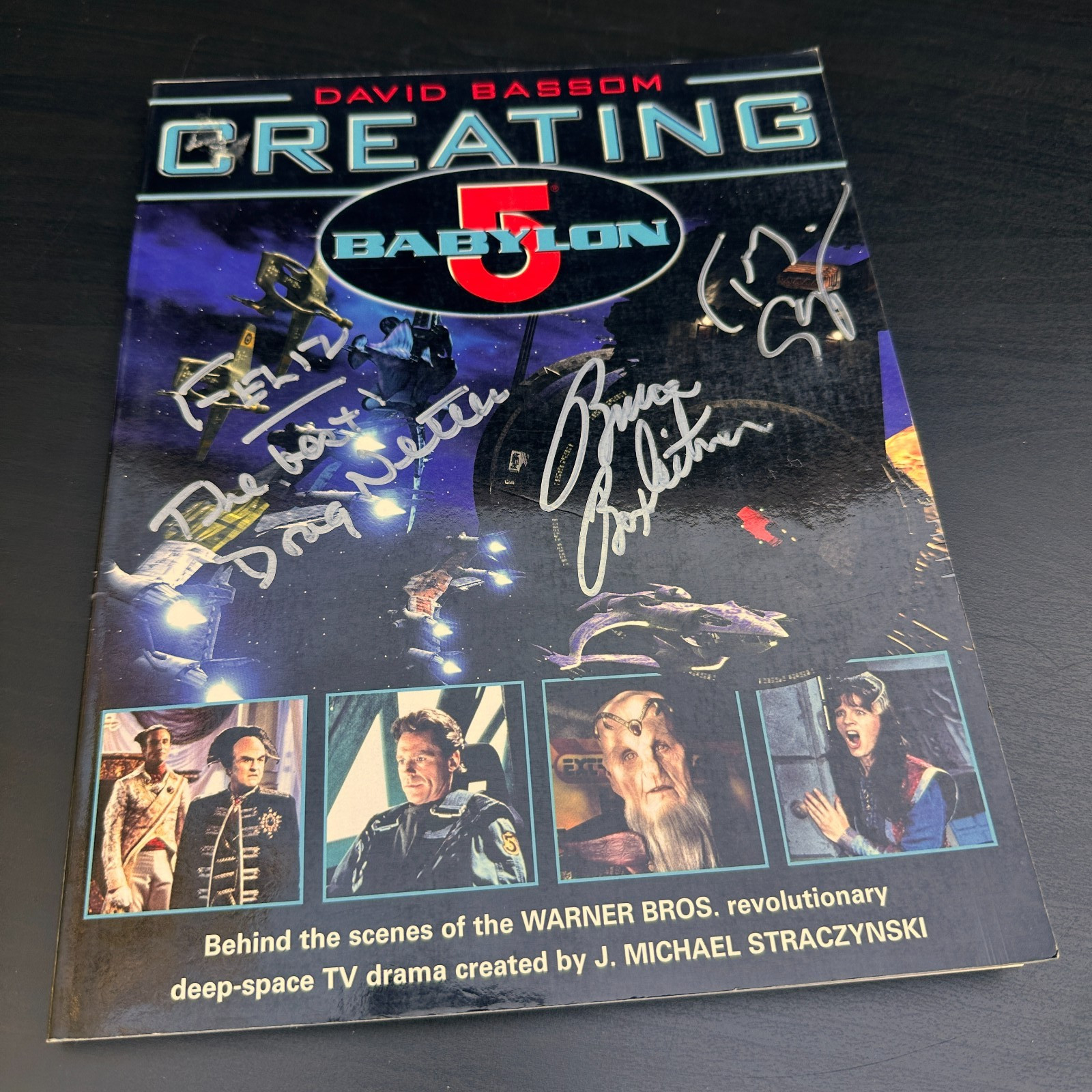 Creating Babylon 5 Cast Signed Book Boxleitner Doyle Bassom 1997