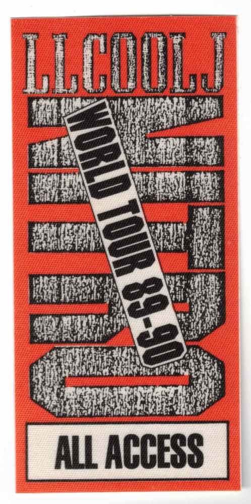 LL Cool J Nitro World Tour 89-90. Cloth All Access Backstage Pass. OTTO